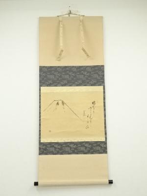 JAPANESE HANGING SCROLL / HAND PAINTED / Mt. FUJI 